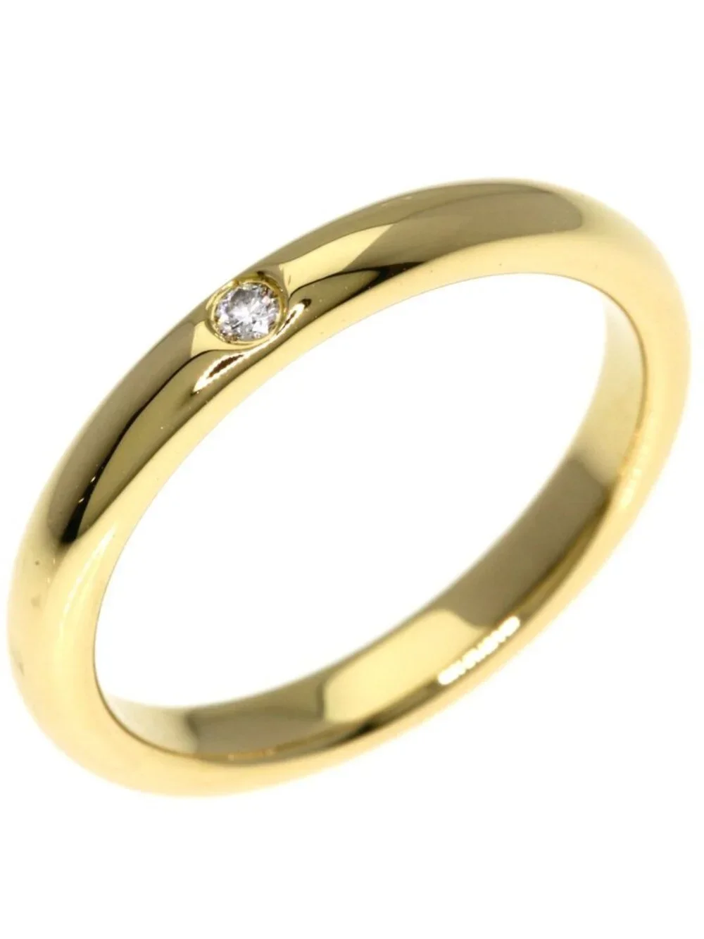 Tiffany & Co Wedding Diamond Ring 18k Yellow Gold